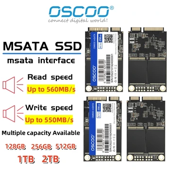 OSCOO MSATA SSD 3050 ММ 128 GB, 256 GB, 512 GB И 1 TB И 2 TB Твърд диск за Компютър 3x5 см Вътрешен твърд диск за лаптоп HP