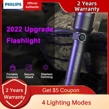 Philips SFL2188P преносими led фенерче IP55 Непромокаеми туристически фенери, акумулаторна батерия led фенерче за туризъм на закрито и на открито