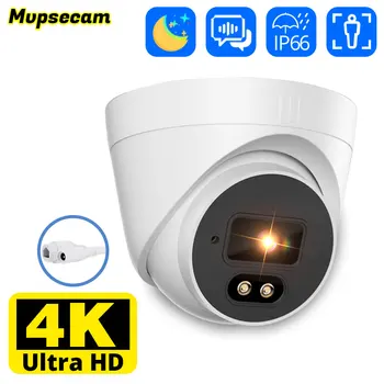 POE 8MP 4K 5MP HD IP Камера POE Външна Водоустойчив H. 265 Куполна Камера за видео наблюдение с функция за Откриване на Движение IP Камера за Сигурност