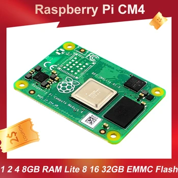 Raspberry Pi CM4 Изчислителен модул 4 1 2 4 8 GB оперативна памет Lite 8 16 32 GB EMMC Flash Четириядрен Допълнителен Flash Wifi и БТ 5.0 Индустриален