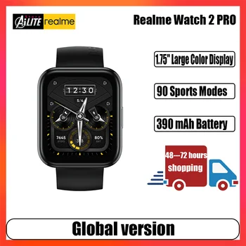 Realme Watch 2 Pro - водоустойчив смарт часовник с дълъг живот на батерията и пульсометром