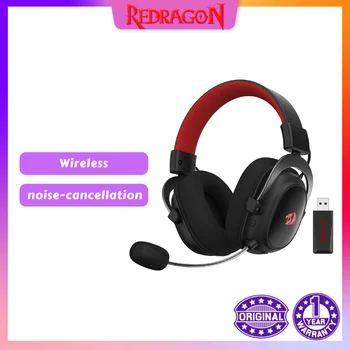 Redragon H510 Zeus-X RGB Безжични игрови аудиодрайверы Здрав текстилен калъф с захранван от USB за PC/PS4/NS слушалки за слушалки