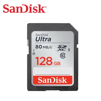 SanDisk SD Карта 128 GB, 64 GB, 32 GB, 16 gb microSDHC SDXC UHS-I Карта Памет micro SD Карта TFsd Карта на 80 MB/s. Class10 U3 За Камерата SDUNC