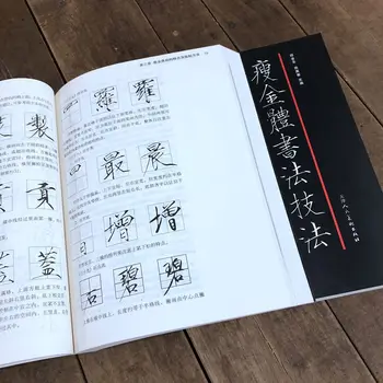 Shou Джин Ti Brush Pen Тетрадка за калиграфия Урок по Китайска калиграфия Уводна с Подробна Анотация умения
