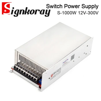 SignkoRay S-мощност 1000 w Регулатор на напрежение dc Регулируем Импулсен източник на захранване 0-300 В