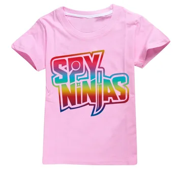 SPY NINJA / летни памучни тениски, детски топ за cosplay, тениска с къс ръкав, дрехи за момичета, тениска за момчета, костюми, коледна риза в стил Kawai