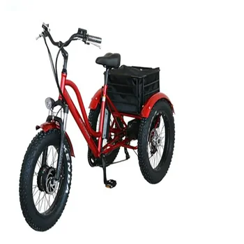 ST 26 инча 500W48V Електрически trike триколка электровелосипед Fat Tire Elektro Доставка на товари на колелото на 6-степенна скоростна кутия