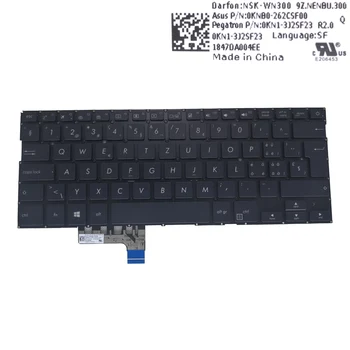 SW/GR Конфедерация на немската клавиатура с подсветка за ASUS UX331 ZenBook UX331F UX331UN UX331UA на клавиатури за лаптопи с подсветка 0KNB0 262CSF00