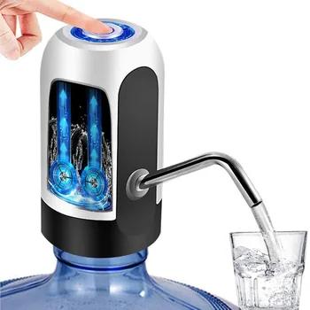 USB зареждане, автоматична помпа за питейна вода, бутилка от 5 литра, преносим диспенсер за вода за къмпинг, акумулаторна електрическа водна помпа