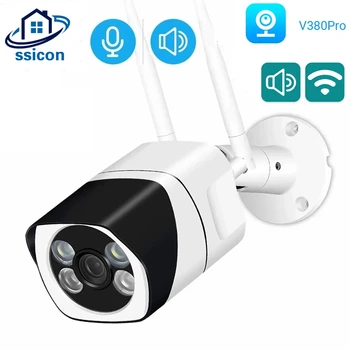 V380 Pro 3MP WIFI Камера Външна Двустранен Аудио Умен Дом-Безжична Водоустойчива IP Камера за Защита на Сигурността