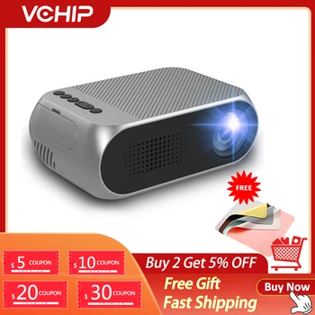 VCHIP YG320 Мини Проектор LED Proyector За Дома Поддържа 1080P TV HDMI USB Преносим Кино мултимедиен плейър С Подарък