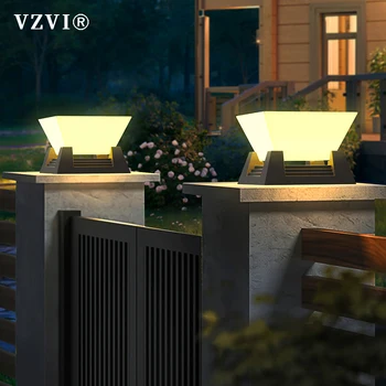 VZVI Слънчева светлина, на улицата, лампа, крушка-стълб, вила, лампа-колона, ограда, водоустойчива IP65 за врата, вътрешен двор, градина пейзаж осветление