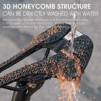 WEST BIKING 3D печат кормило седло от течни смоли за автомобилния велогонок с кухи седалка, супер мека възглавница за триатлон, велосипедна cellular възглавница