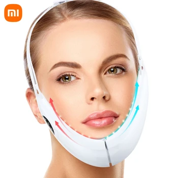 Xiaomi Mijia микротоковый цветен лампа за отслабване лице, лифтинг на лице V-образен масаж за отслабване козметичен инструмент