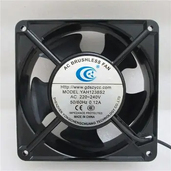 YAH1238S2 AC 220-240 v 0.12 A, 2-жичен на вентилатора за охлаждане на сървъра 120x120x380 мм
