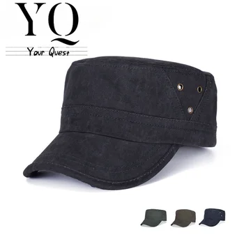 YQ 2023, новост четири сезона, градинска камуфляжная спортна шапка с плосък покрив за мъже и жени, козирка, памучен шапка с бродерия