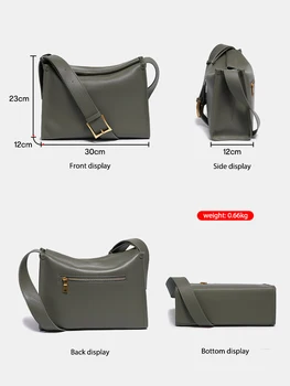 Zency, 100% мек дамски луксозна дизайнерска чанта от естествена кожа, дамски чанта през рамо, по-голямата голям, чист, Bolso Mujer