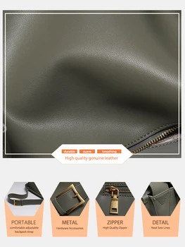 Zency, 100% мек дамски луксозна дизайнерска чанта от естествена кожа, дамски чанта през рамо, по-голямата голям, чист, Bolso Mujer