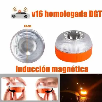 Аварийно осветление v16, отговаря на dgt, авто авариен фар, акумулаторна батерия стробоскоп с магнитна индукция