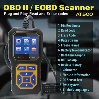 Авто скенер OBD2 професионални инструменти за диагностика на автомобили Инструменти Epair за OBD2 автомобилен детектор на код за неизправност на двигателя Скенер авточасти