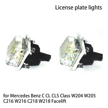 Автомобилен Номер Осветление за Регистрационен номер Led Светлини за Mercedes Benz C CL CLS Class W204 W205 C216 W216 C218 W218 Лифтинг на лицето