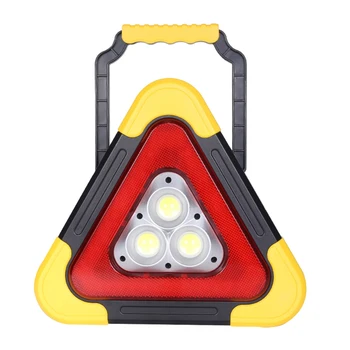 Автомобилна пътна триъгълна led лампа стробоскоп полицай мига предупредителен сигнал за безопасност на движението Usb лампа слънчев зарядно устройство