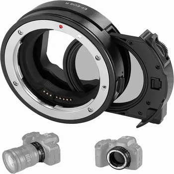 Адаптер за прикрепване на EF на EOS R с Щепсел CPL филтър Халка за преобразуване на лещата с автоматичен Фокус за обектив Canon EF/EF-S в EOS R5 R6 R10 R50 R8