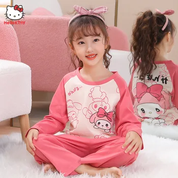 Аниме Sanrio Kuromi Hello Kitty Есента на Детска Пижама с Модел 