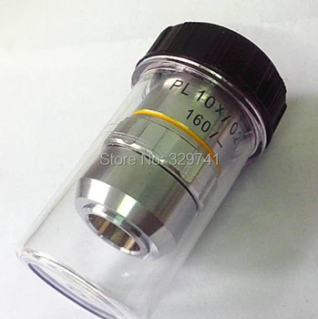 Ахроматический висококачествен обектив микроскоп на PL10X 195 Plan 10x за биологична металургичната микроскопия