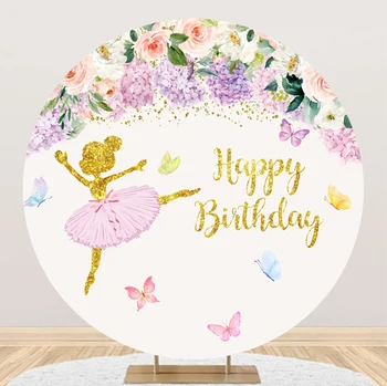 Балет през цялата фон, корица, цвете, пеперуда, честит рожден Ден, декорация за малко момиче, фонова снимка, подпори за домашно студио