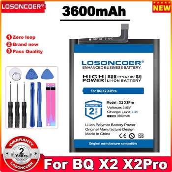 Батерия LOSONCOER батерия 3600mah За батерията на мобилния телефон BQ X2 X2pro