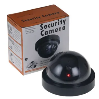 Безжична dummy, фалшива камера за видеонаблюдение, светеща led светкавица, фалшива камера, отпугивающая крадци, имитация на наблюдение