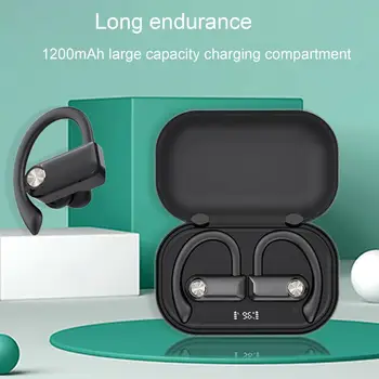 Безжични слушалки с цифров дисплей, дълбоки баси, бързо сдвояване, стабилна връзка, спортни слушалки 5.1, съвместими с Bluetooth