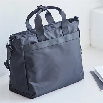 Бизнес чанта в корейски стил за мъже, чанта-месинджър от найлонов плат, по-голямата голям чанта на рамото, модни пътна чанта, ежедневна чанта за лаптоп
