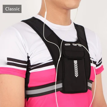 Велосипеден жилетка за възрастни, еластична дишаща отразяваща жилетка за джогинг, спортен поясная чанта за съхранение, нагрудная чанта, кормило екипировка