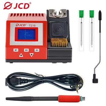 Висока инжекция поялната станция JCD T210, LCD дигитален дисплей, дръжка с регулируема температура за ремонт на запояване върху печатна платка, заваръчни инструменти
