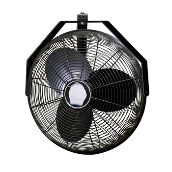 Високоскоростен стенен вентилатор индустриален клас, 1/6 с. л., черен, модел 9518