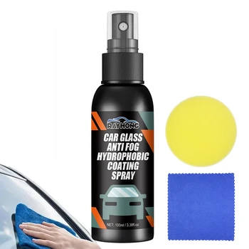 Вода-репелент спрей, анти-дождевое покритие за автомобилни стъкла, гидрофобная анти-дъждовна автомобили течна маска за предното стъкло, комплект за полиране на автомобил