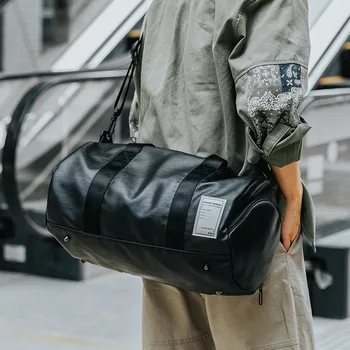 Водоустойчива чанта през рамо, органайзер за дрехи и обувки, мъжки чанти за багаж от изкуствена кожа с голям капацитет, спортни чанти за пътуване X108C