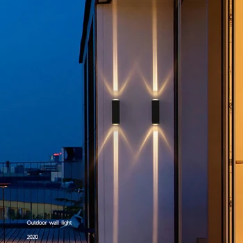 външен led монтиран на стената лампа гардерн ограда пропуск на врата, стенни лампи ip66 водоустойчива led светлини нагоре надолу, излъчващите алуминиеви вътрешни стенни