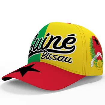 Гвинея-Бисау бейзболна шапка Безплатна за Поръчка На Име Номер на Логото на отбора Gw Заострени Шапки Gnb Пътуване В Страната Знамена Гвинейской на Нацията Прическа