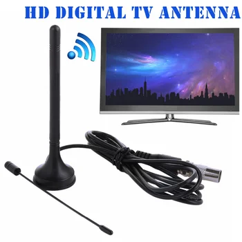 Гореща разпродажба, универсална стаен HD цифров двойно телевизионна антена ДТА-180, мини антена, преносима магнитна основа