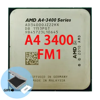 Двуядрен процесор, серия AMD A4 A4-3400 A4 3400 A4-3400 с честота 2,7 Ghz AD3400OJZ22GX Socket FM1 AD3400 AD-3400