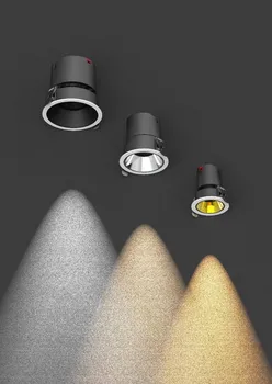 Димиране на Led Прожектор COB CREE 10 W И 12 W 15 W 18 W 24 Вата на Тавана-Вградени Лампа 36 ° AC110V-220V За Магазин, офис, Учебен Осветление