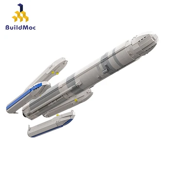ЕКА Arianespace Arianeal 6 (мащаб на Сатурн V 1:110) Ракета BuildMoc Набор от Градивни елементи За изследване на космически Кораб Тухли Играчки Подарък
