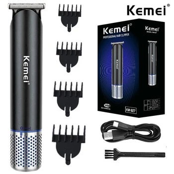 Електрическа машина за подстригване на коса Kemei, тример за коса, акумулаторна машина за рязане, самобръсначка, детски професионални безшумни инструменти за полагане на