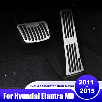 За Hyundai Elantra MD 2011 2012 2013 2014 2015, автомобилни педала на газта, спирачки, накладки, нескользящие облицовки, аксесоари