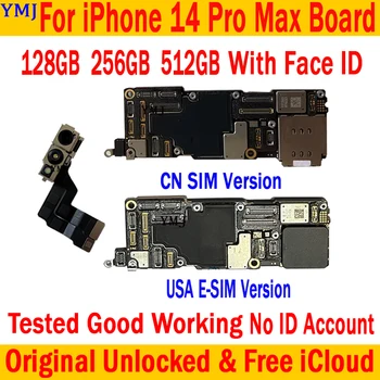 За iPhone 14 Pro Max дънна Платка С поддръжка на Face ID Актуализация 5G дънна Платка За iPhone 14Pro Max Логическа такса Без идентификация на сметка