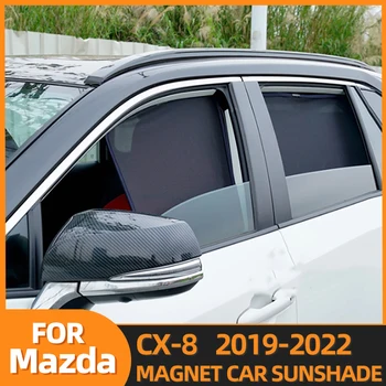 За Mazda CX-8 CX8 2019-2022 Магнитен Авто сенника на Предното Предното Стъкло Шторка Задното Странично Прозорец на сенника Щит CX 8