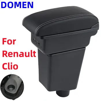 За Renault Clio 4 Подлакътник За Renault Captur Clio 3 III, IV, Авто Подлакътник скоростна Автомобилни аксесоари Кутия за съхранение поставка за чаши, пепелник USB
